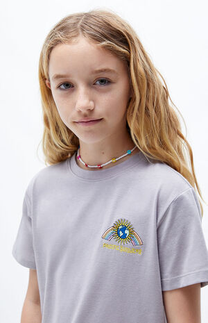 Pacific Sunwear Rainbow Embroidered T-Shirt image number 4