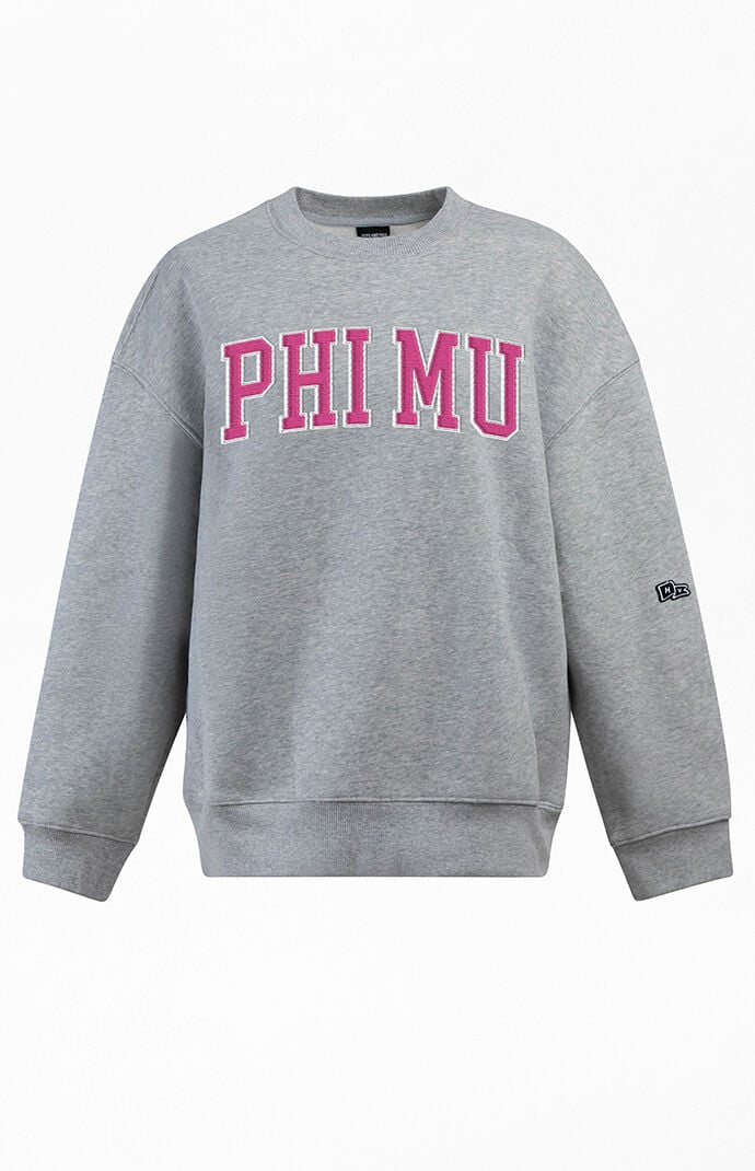 トップス mai HYPE & VICE Phi Mu Offside Crew Neck Oversized Sweatshirt