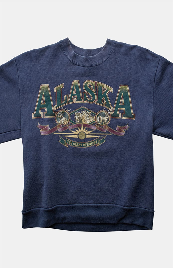 PS VINTAGE '90s Alaska  Crew Neck Sweatshirt