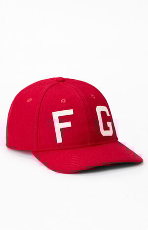 x Fear of God ESSENTIALS Red Kansas City Monarchs 9FORTY Hat