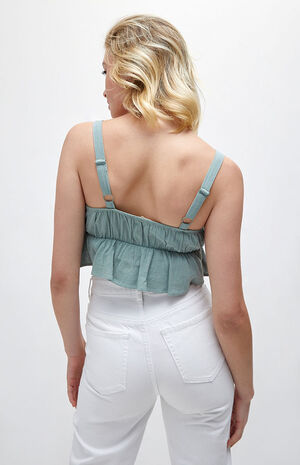 Petite Peplum Tank Top image number 4