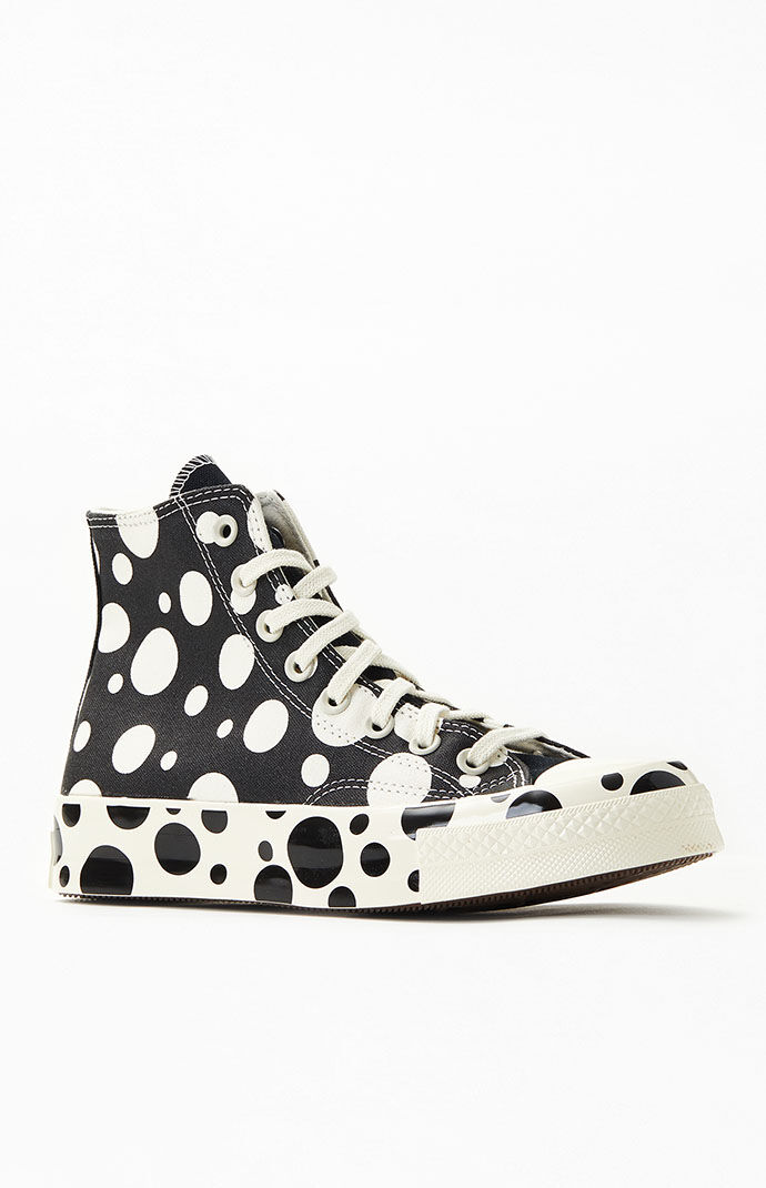 Converse Black Polka Dot Chuck Taylor 70 High Top Sneakers PacSun