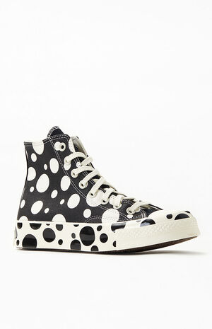 Black Polka Dot Chuck Taylor 70 High Top Sneakers image number 1