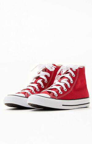 Kids Red All Star High Top Shoes image number 2