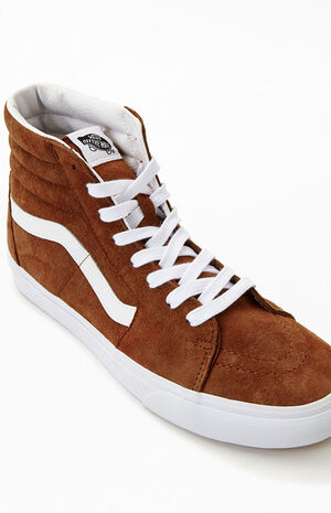 Tortoise UA Sk8-HI Pig Suede Shoes image number 6