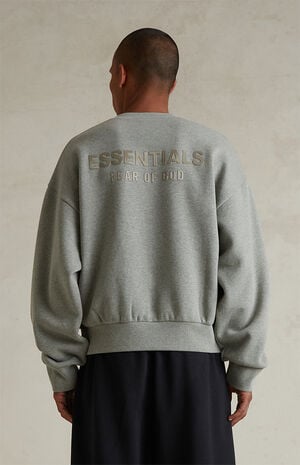 Concrete Heather Classic Fleece Crew Neck Sweatshirt image number 4
