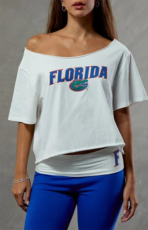 Florida Gators Off-The-Shoulder Oversized T-Shirt image number 2