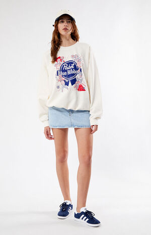 Pabst Blue Ribbon Sports Crew Neck Sweatshirt image number 4