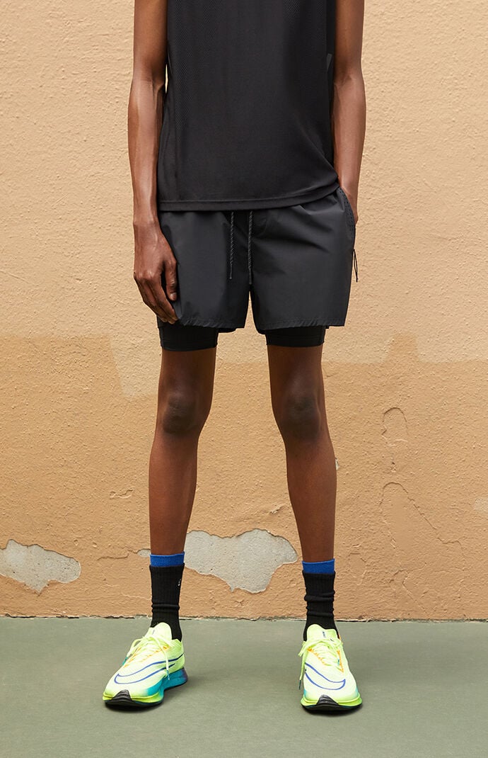 A.R.C. Active Black Running Shorts | PacSun