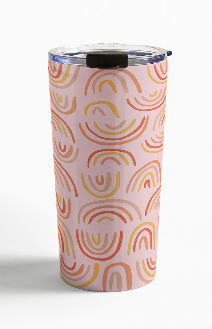Rainbow Print Travel Mug