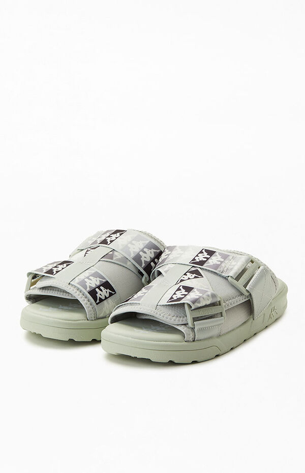 Kappa Gray 222 Banda Mitel 11 Slide Sandals PacSun