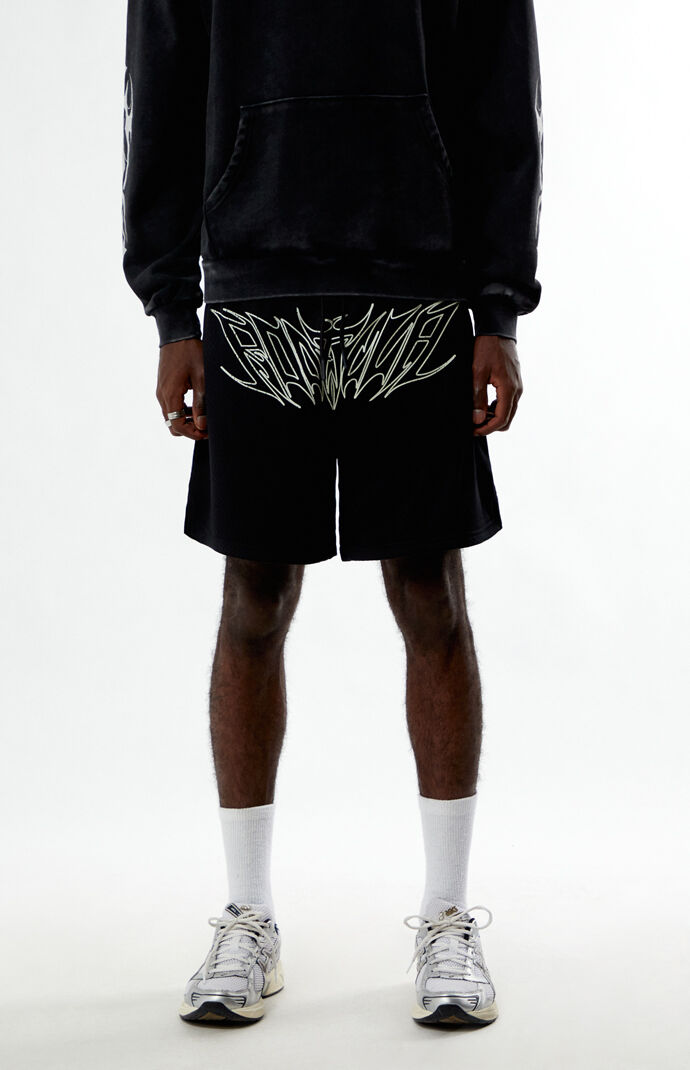 RODMAN BRAND Star Script Mesh Shorts