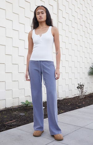 Light Gray Hilary Soft Baggy Sweatpants image number 1