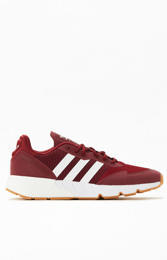 Burgundy ZX 1K Boost Shoes