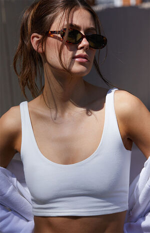 White Lydia Tank Top image number 1
