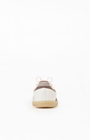 White & Brown Samba OG Shoes image number 3