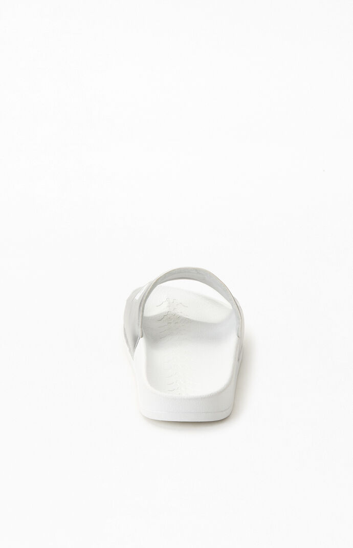 White & Silver 222 Banda Adam 9 Slide Sandals