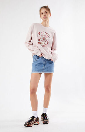 Pacific Sunwear Crest Crew Neck Sweatshirt image number 3
