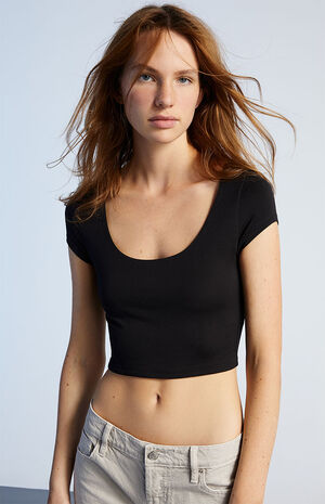 Hazel Fitted Scoop Neck T-Shirt image number 1