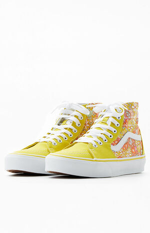 Retro Floral Sk8-Hi Tapered Sneakers image number 2