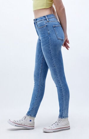 Perfect Blue Super High Waisted Jeggings image number 2