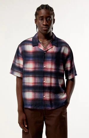 Waterpaint Plaid Short Sleeve Shirt image number 1