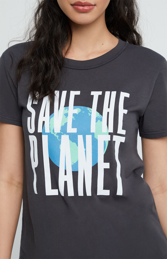 Black Save The Planet T-Shirt