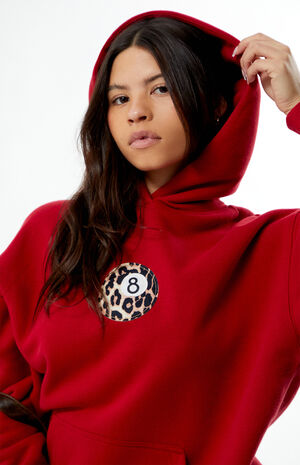Leopard 8 Ball Applique Hoodie image number 3