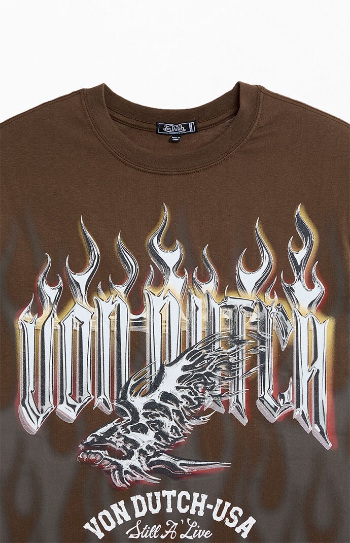 Von Dutch Brown Eagle T-Shirt