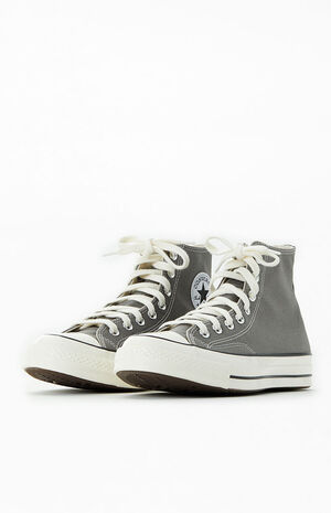 Gray Chuck 70 High Top Shoes image number 2