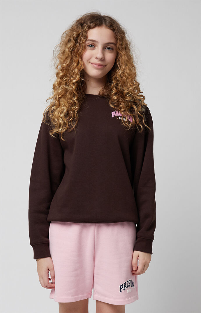 Pacsun Kids Pink Logo Sweat Shorts | PacSun