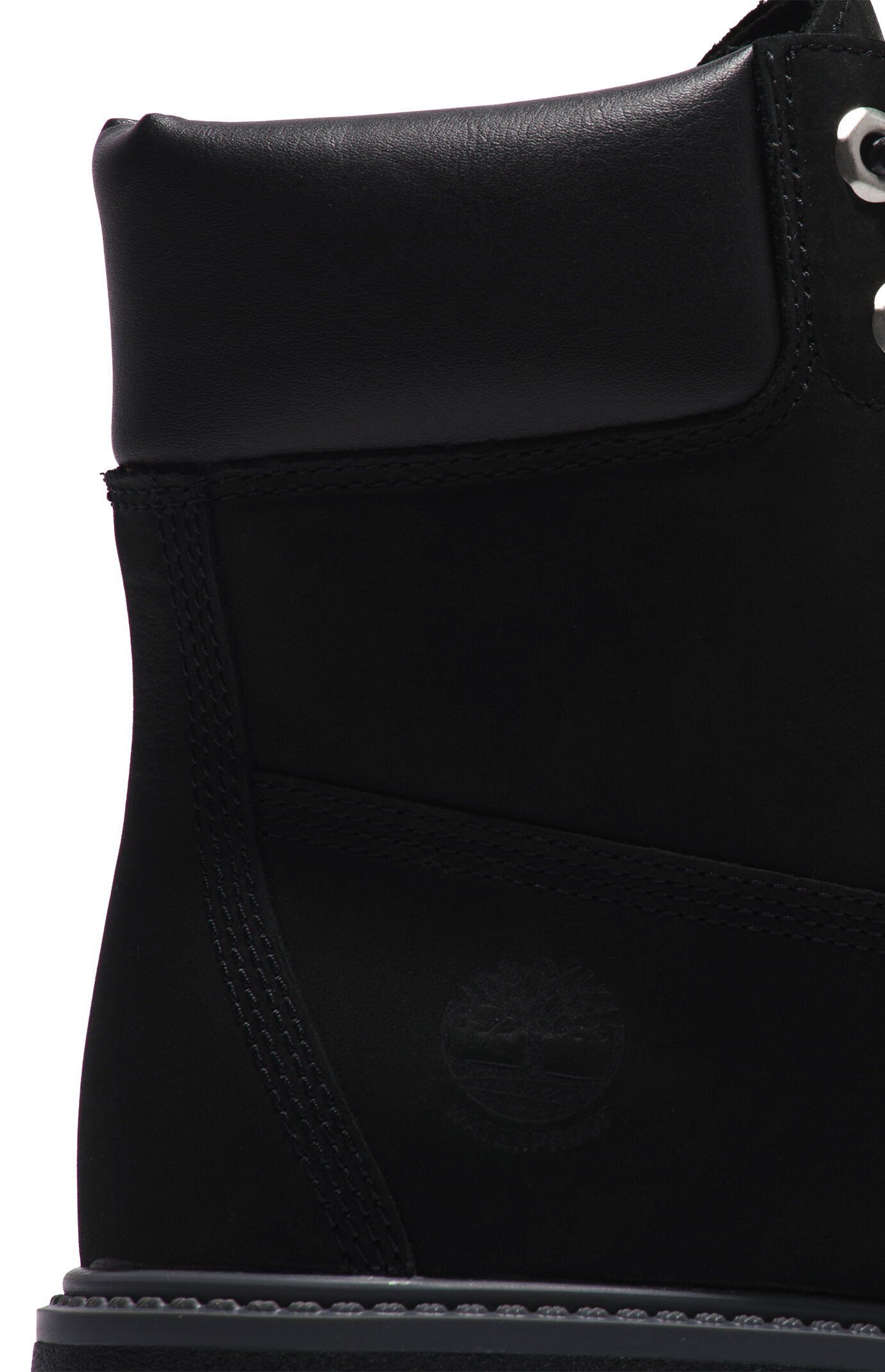 Timberland Women's Black Stone Street 6inch Lace-Up Waterproof Boots