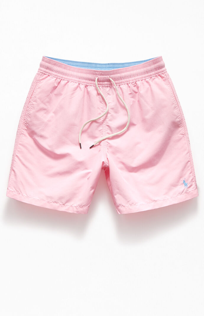 pink ralph lauren swim shorts