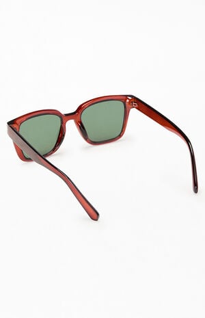 Brown Square Frame Sunglasses image number 2
