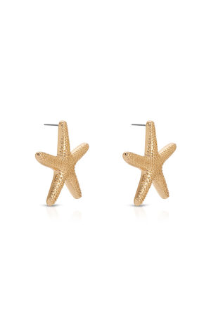 Statement Starfish Stud Earrings image number 3