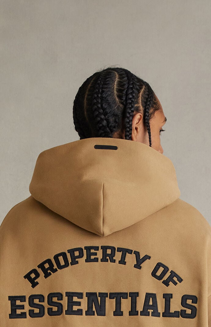 Fear of God ESSENTIALS Dune Property Lounge Half Zip Hoodie | Pacsun