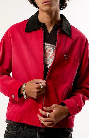 Red George Canvas Work Jacket image number 2