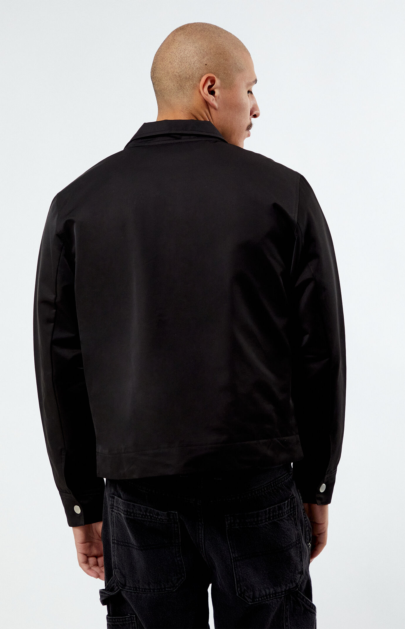 Pacsun Black Nylon Racing Jacket | PacSun