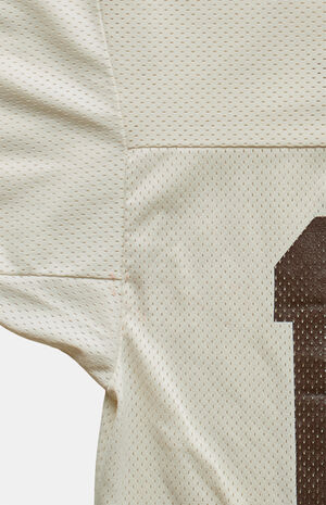 90s 19 Mesh Jersey V-Neck Cropped Graphic Top image number 5