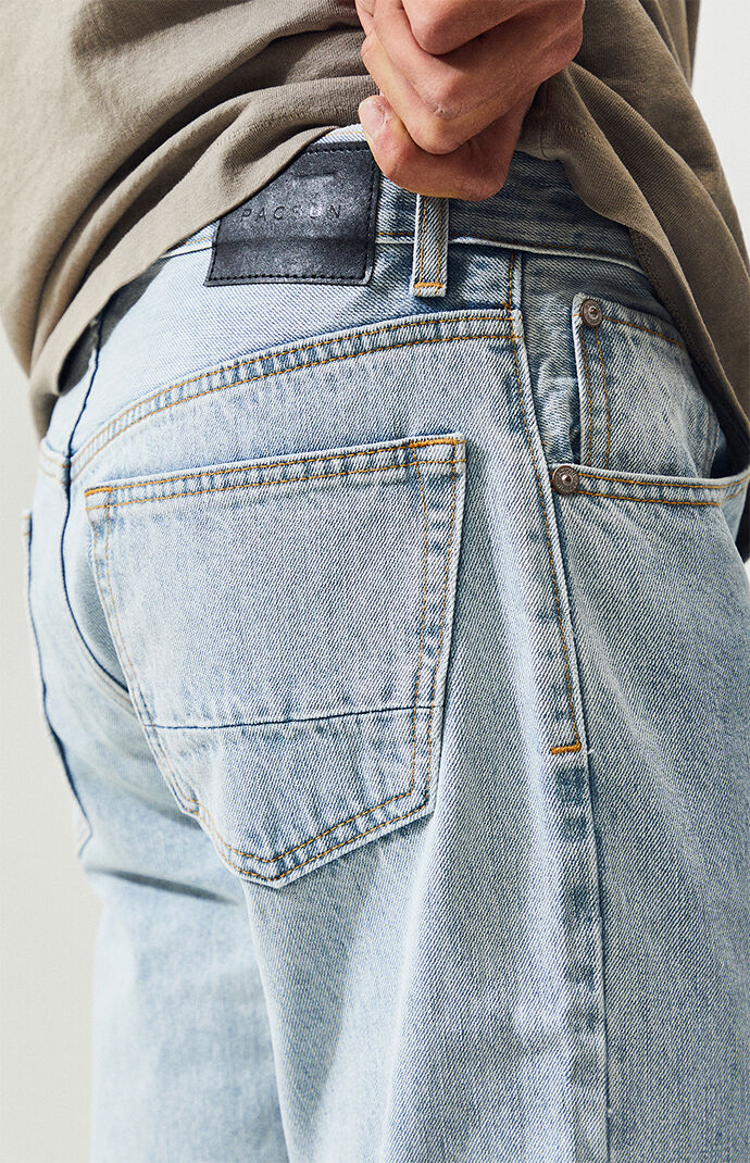 Pacsun Light Indigo Vintage Loose Jeans Pacsun