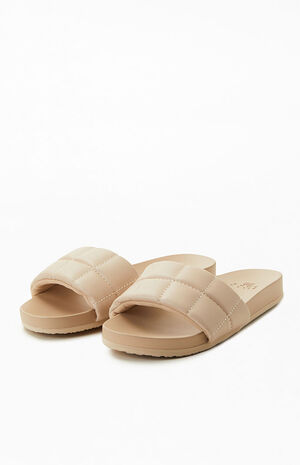 Women's Cream Alana Slide Sandals image number 2