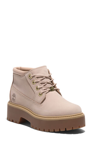 Women's Light Beige Stone Street Mid Lace-Up Boots image number 10