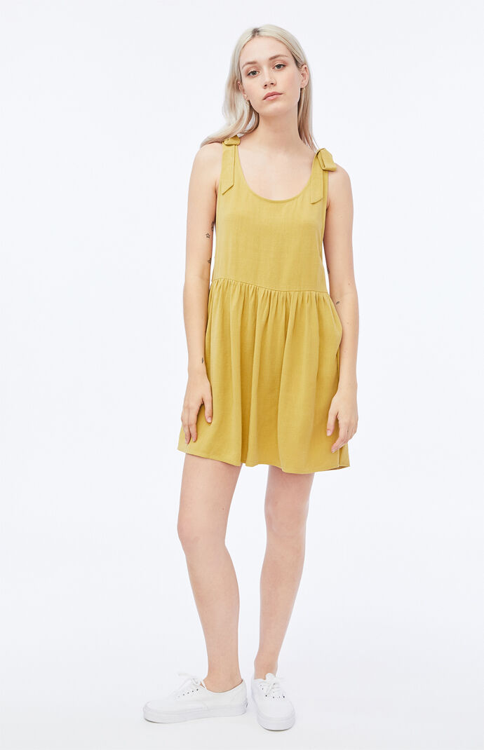 pacsun yellow dress