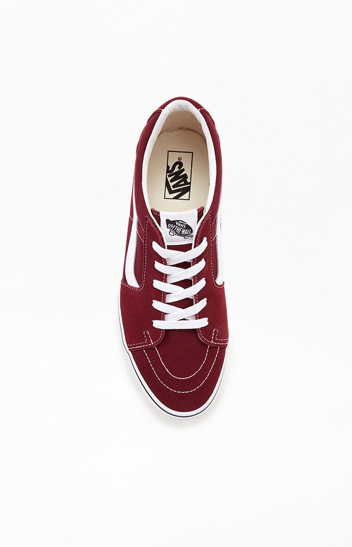 Vans sk8 deals low burgundy