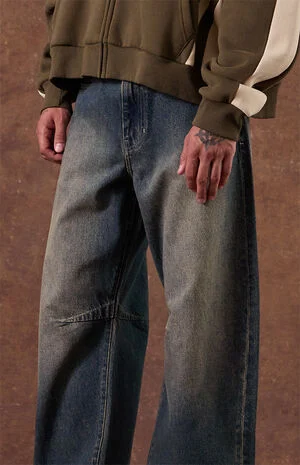 Mason Baggy Barrel Jeans Dark Blue image number 2