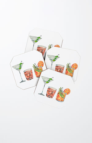 4 Pack Cocktail Coasters image number 1