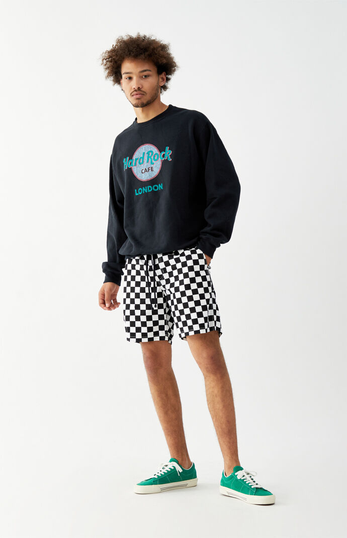 Checker Range Drawstring Shorts