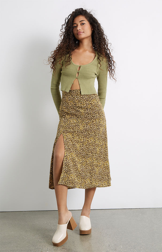 Leopard skirt deals pacsun