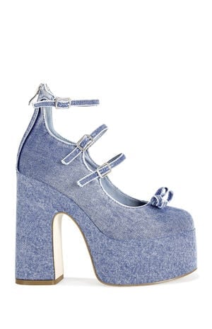 Women's Sprout Denim Platform Heels image number 1