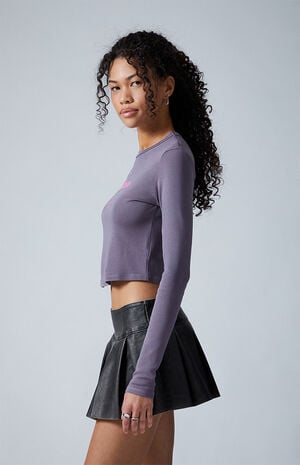 Melrose City Star Long Sleeve Cropped T-Shirt image number 4